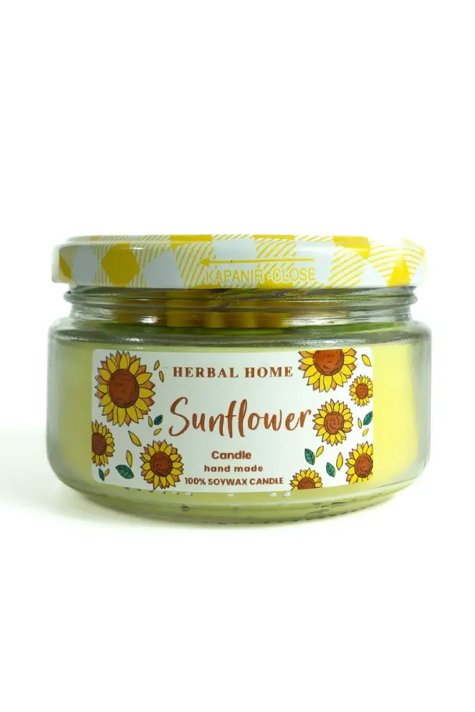 HERBAL HOME Sunflower Candle 220 GR - Thumbnail