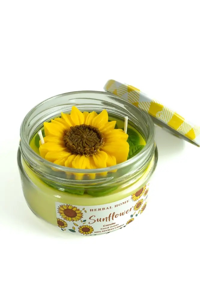 HERBAL HOME Sunflower Candle 220 GR - Thumbnail