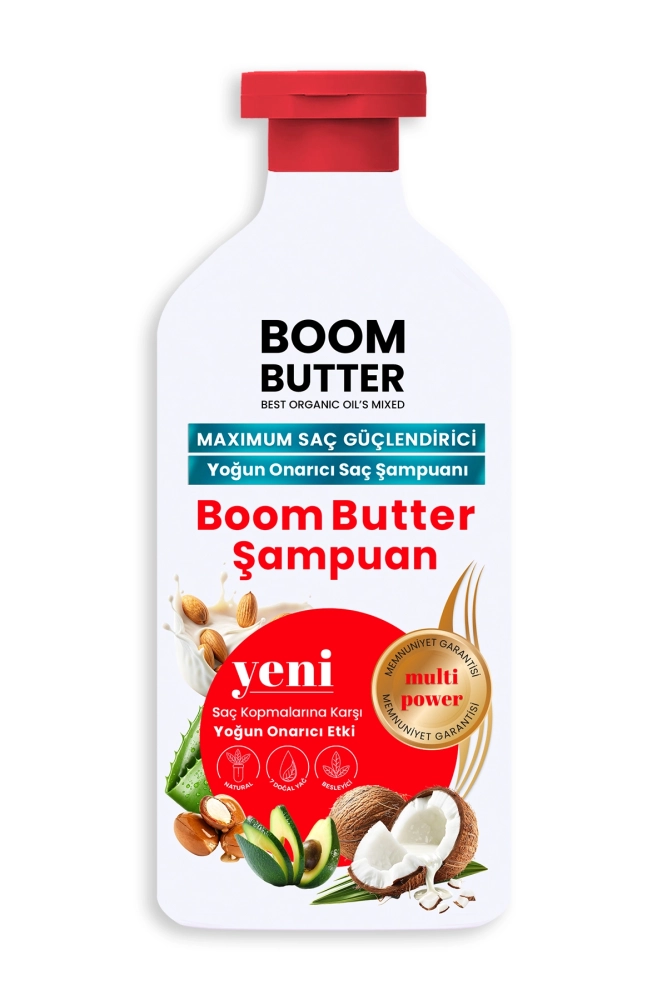 BOOM BUTTER 7 Yağ içeren Maksimum Güçlendirici Saç Şampuanı 400 ML - 7