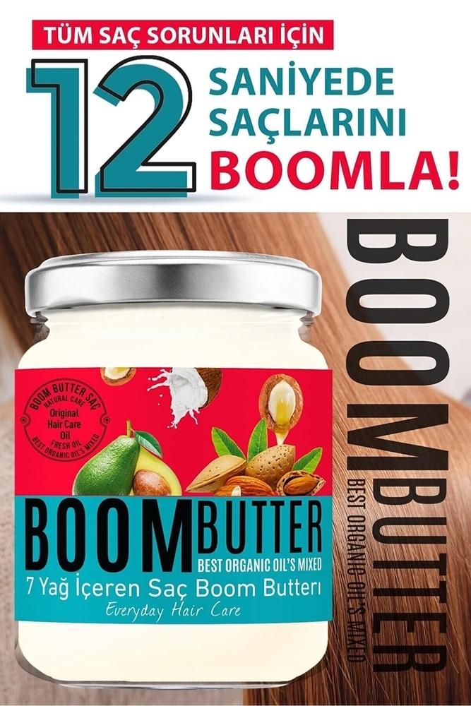 BOOM BUTTER Saç Bakım Yağı İkili Paket - 4