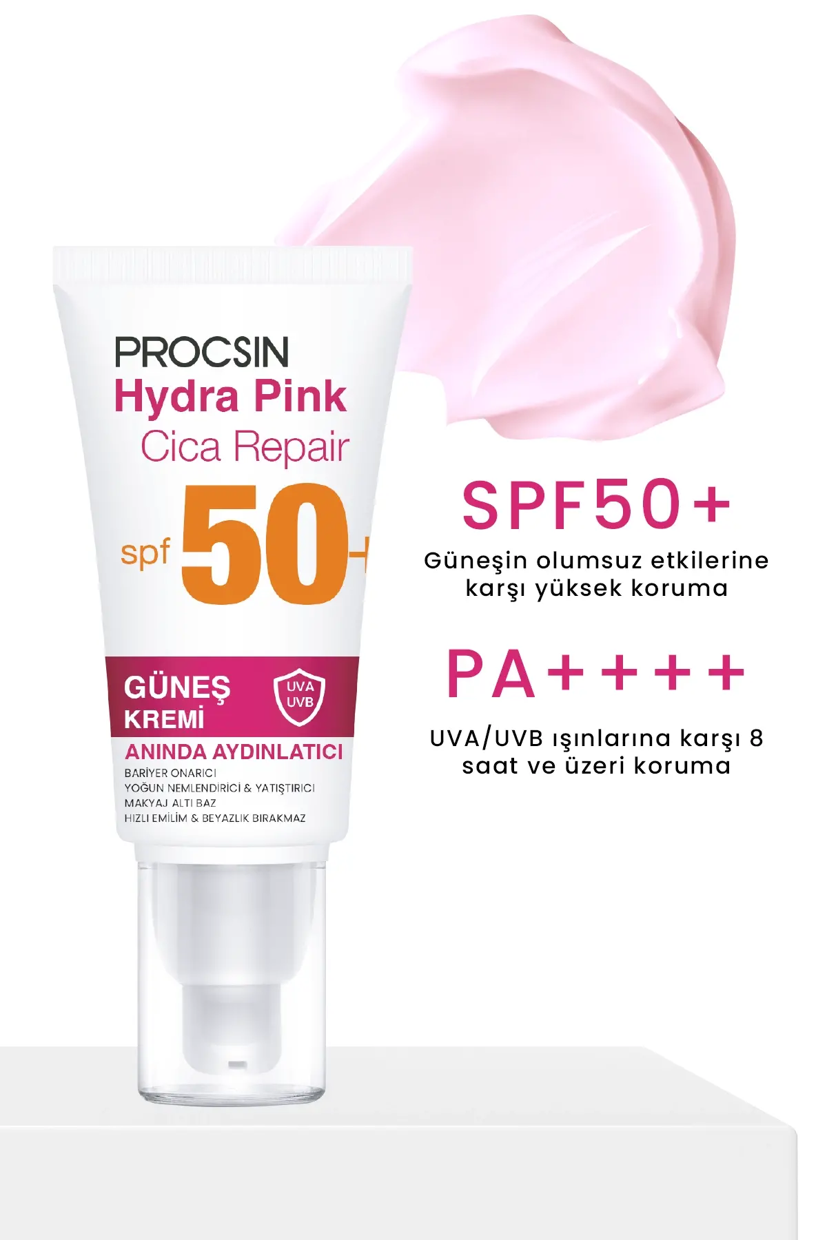 HYDRA BLOCK Pink SPF50+ Sunscreen 50 ML - 4