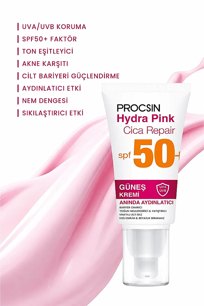 HYDRA BLOCK Pink SPF50+ Sunscreen 50 ML - 5