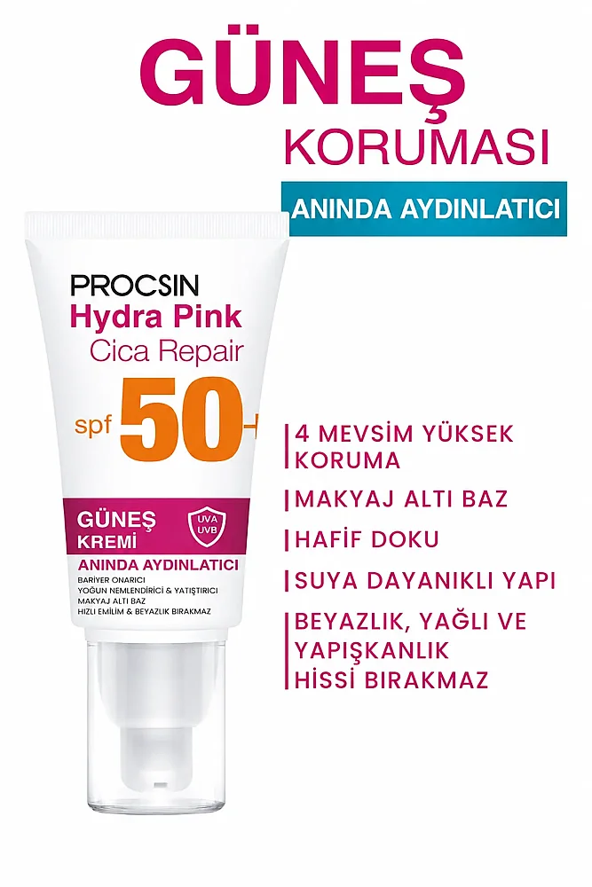 HYDRA BLOCK Pink SPF50+ Sunscreen 50 ML - 6