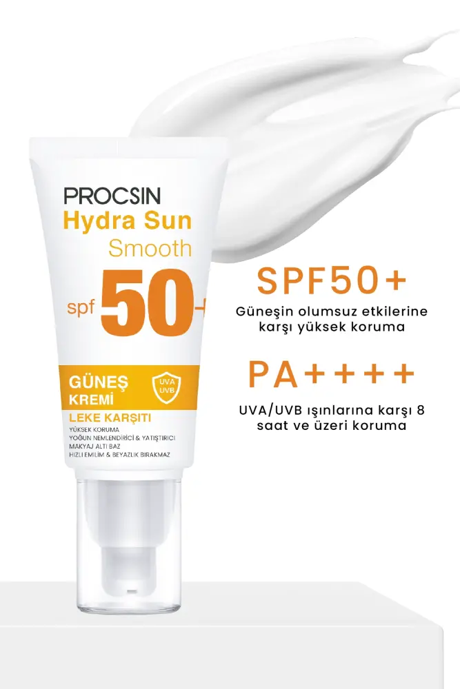 PROCSIN Hydra Sun Spf50+ Yoğun Nemlendirici Yatıştırıcı Leke Karşıtı Cam Cilt Güneş Kremi Pa++++ - 4