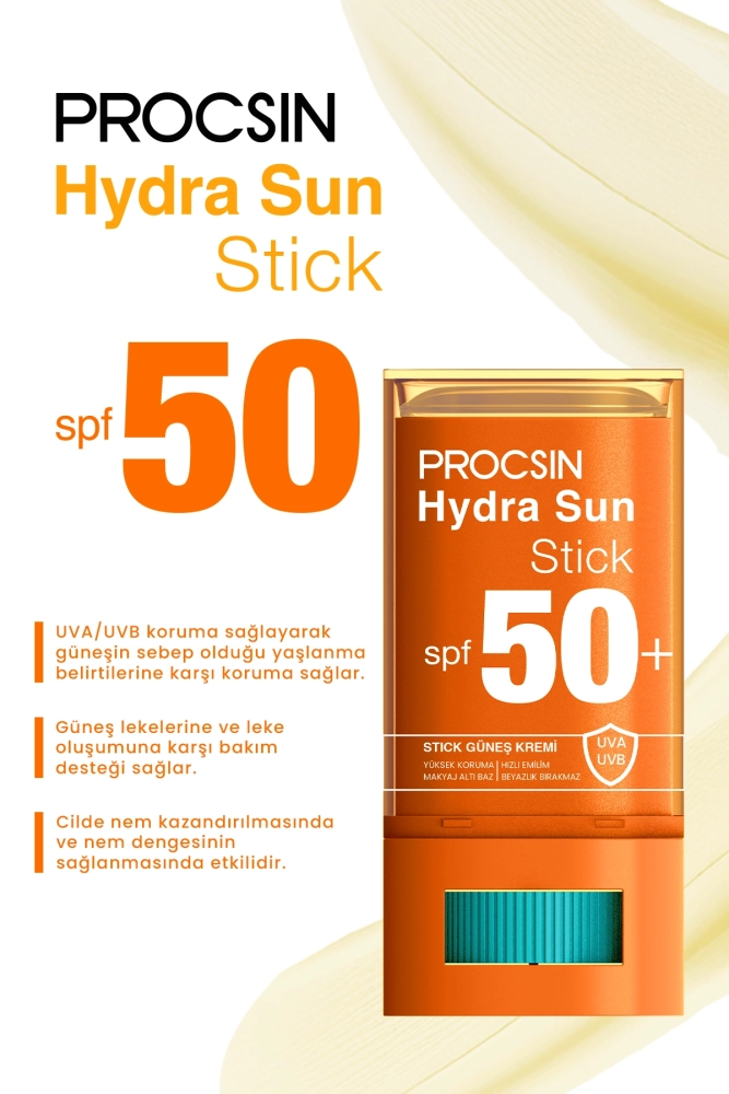 Hydra Sun Stick Leke Karşıtı Bariyer Güçlendirici Spf 50+ Güneş Kremi 20 GR - 2