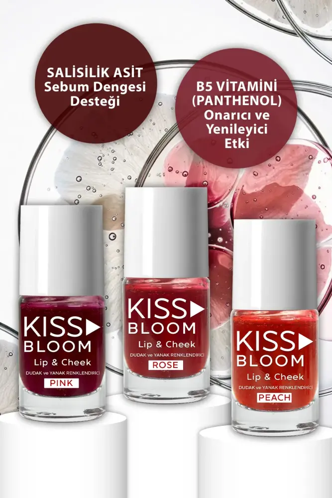 PROCSIN Kiss & Bloom Doğal Görünümlü Dudak ve Yanak Renklendirici Lip & Cheek Peach 11 ml - 5