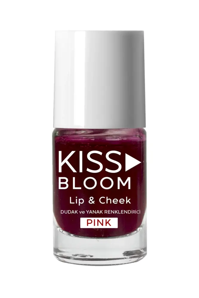 KISS & BLOOM Doğal Görünümlü Dudak ve Yanak Renklendirici Lip & Cheek Pink 11 ml - Thumbnail