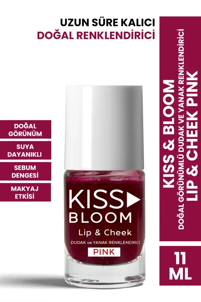 PROCSIN Kiss & Bloom Doğal Görünümlü Dudak ve Yanak Renklendirici Lip & Cheek Pink 11 ml - PROCSIN