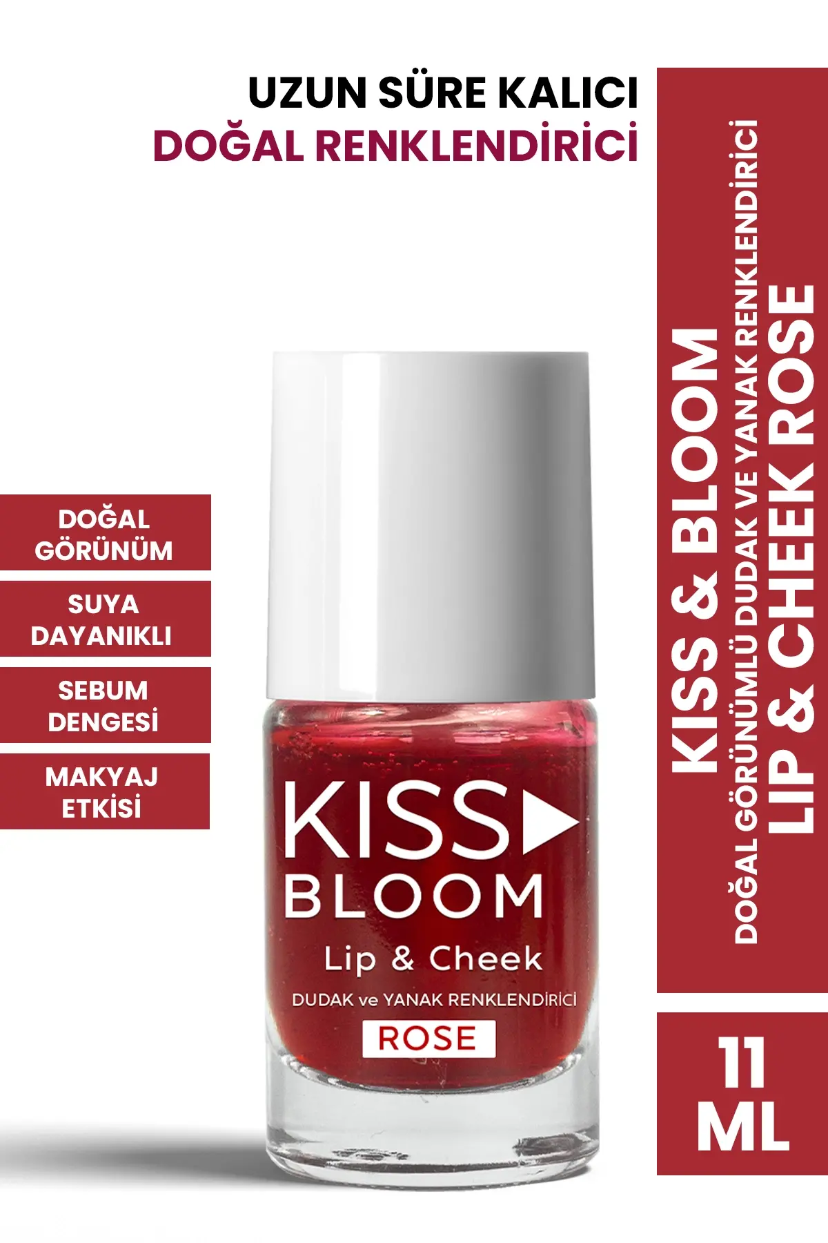 KISS & BLOOM Lip & Cheek Rose 11 ml - 1