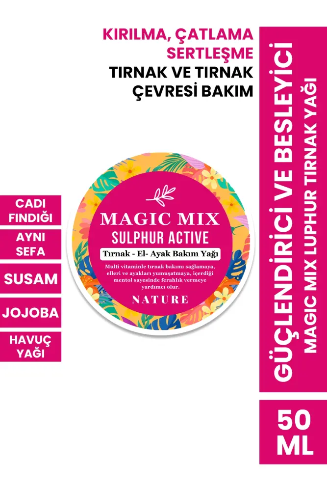 PROCSIN Magic Mix Active Sulphur Güçlendirici ve Besleyici Tırnak Yağı 50 ML - 1