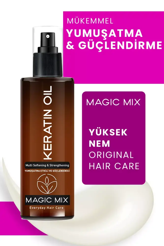 MAGIC MIX Aşırı Yıpranmış Saçlar İçin Keratin Yağı 110 ML - Thumbnail