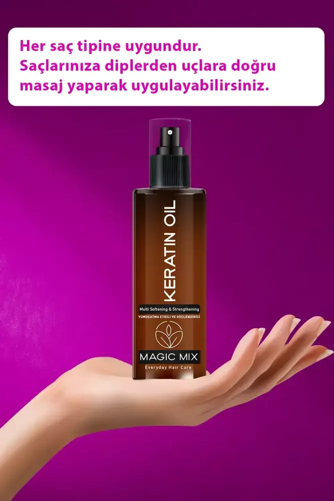 MAGIC MIX Aşırı Yıpranmış Saçlar İçin Keratin Yağı 110 ML