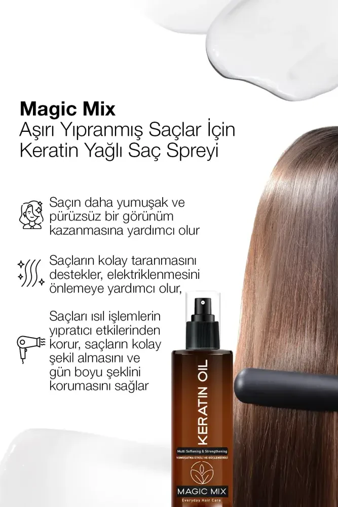 PROCSIN Magic Mix Aşırı Yıpranmış Saçlar İçin Keratin Yağı 110 ML - 2