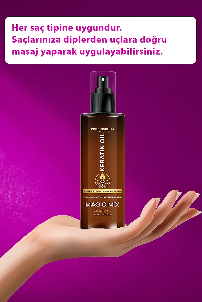PROCSIN Magic Mix Aşırı Yıpranmış Saçlar İçin Keratin Yağı 110 ML - 8