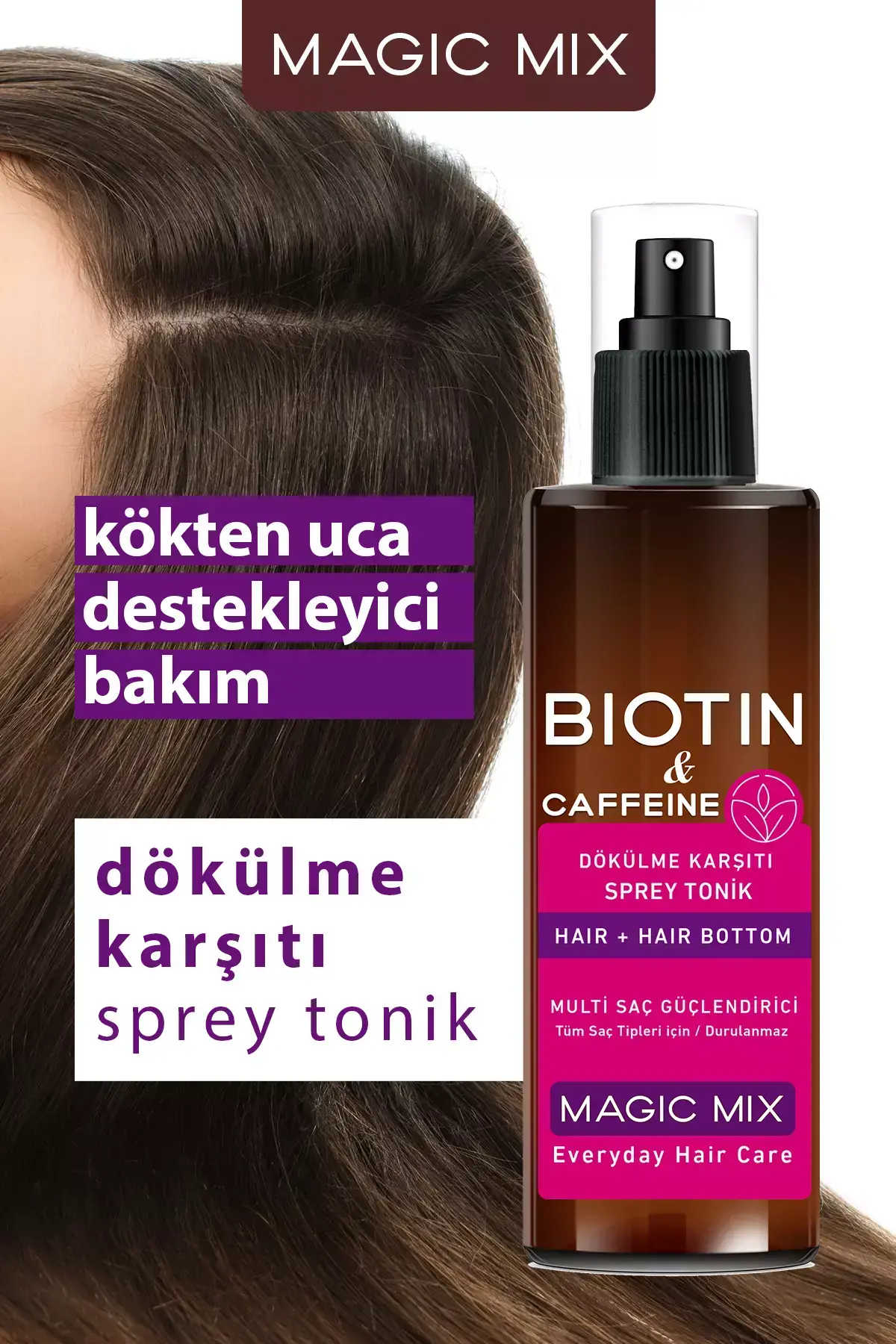 PROCSIN Magic Mix Biotin ve Kafein İçeren Saç Kökü Güçlendirici Hızlı Uzamaya Yardımcı Tonik 110 ML - 2