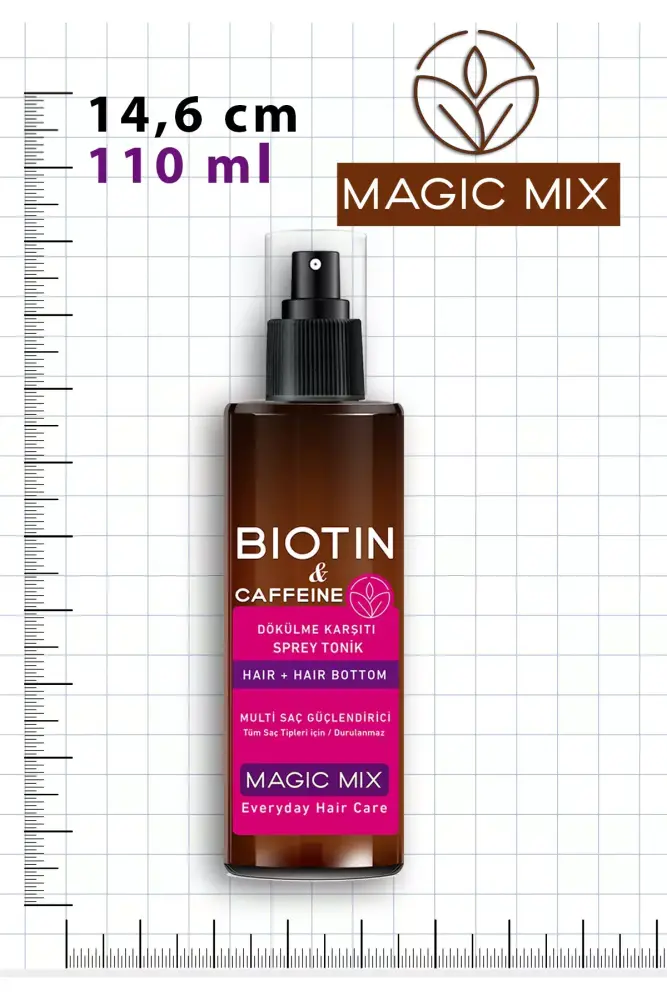 PROCSIN Magic Mix Biotin ve Kafein İçeren Saç Kökü Güçlendirici Hızlı Uzamaya Yardımcı Tonik 110 ML - 6