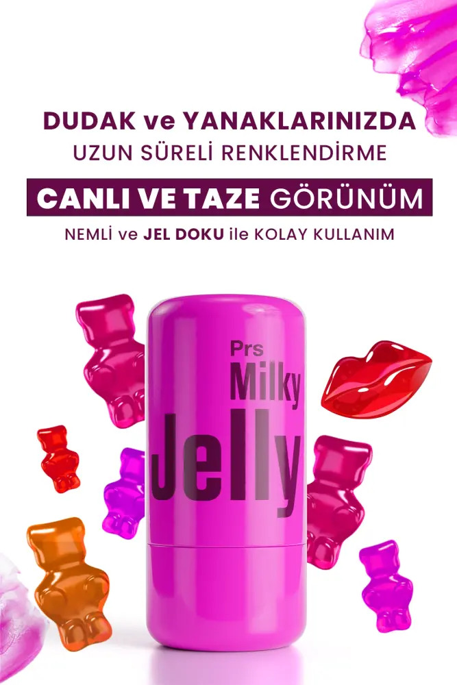 PROCSIN Milky Jelly Natural Look Lip and Cheek Coloring Blush Berry 5 GR - 2