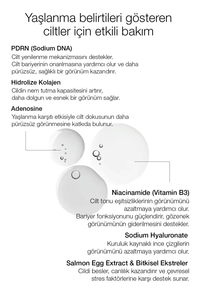 PDRN İçeren Cildi Gençleştirmeye Yardımcı Çift Fazlı Esans Serum PDRN Bounce Ball Serum 30 ML - 4