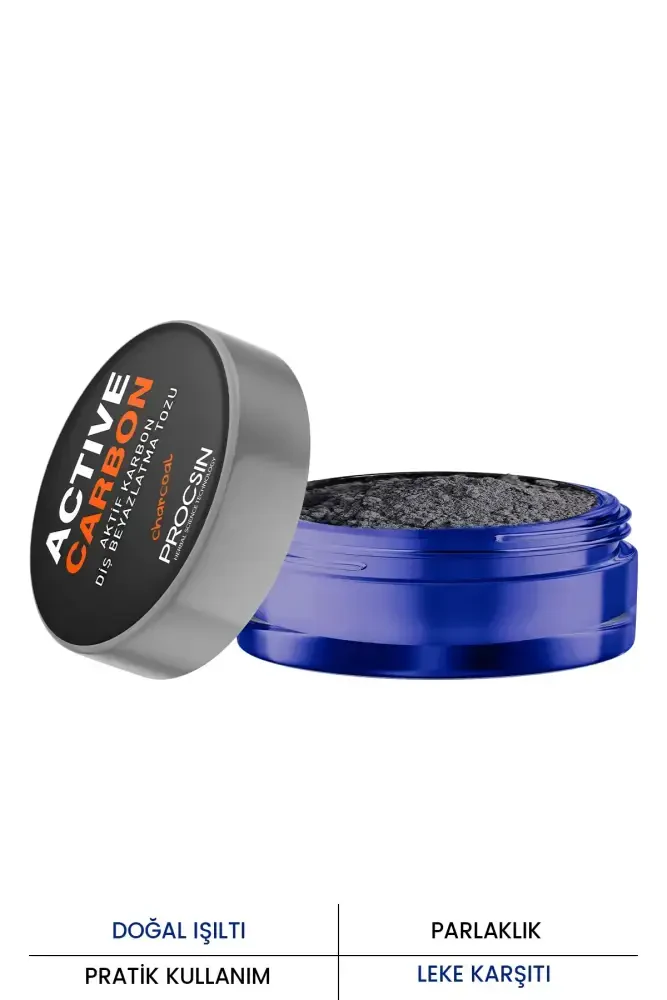 ACTIVATED CARBON TOOTH WHITENING POWDER - PROCSIN