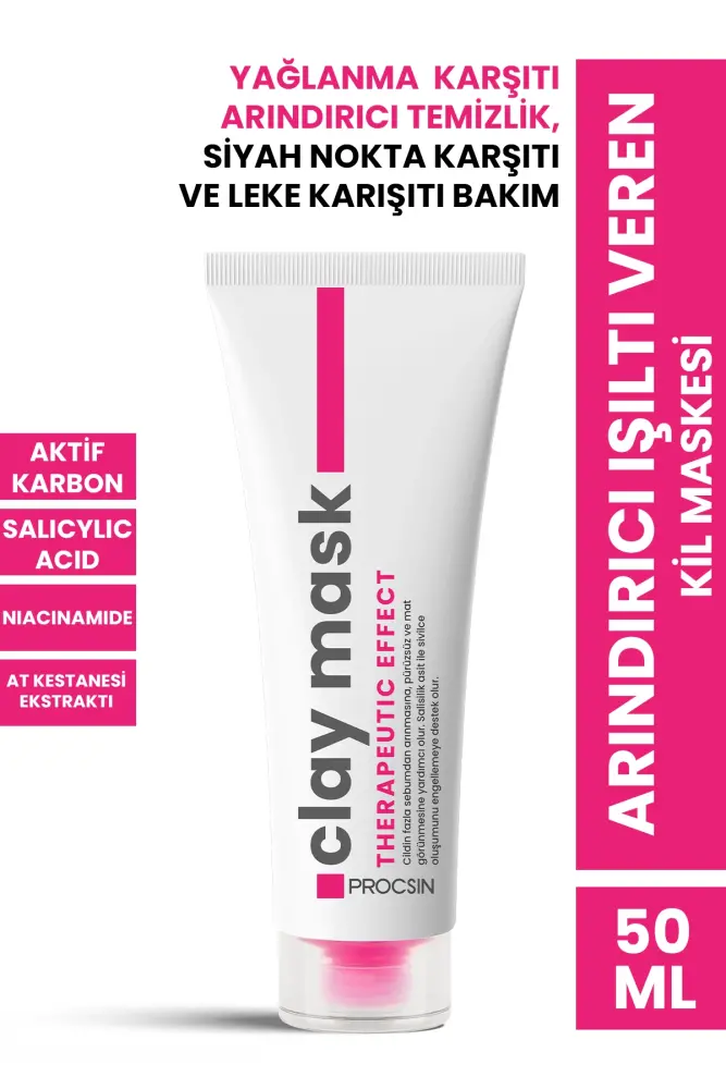 PROCSIN Arındırıcı Işıltı Veren Kil Maskesi 50 ML - 1