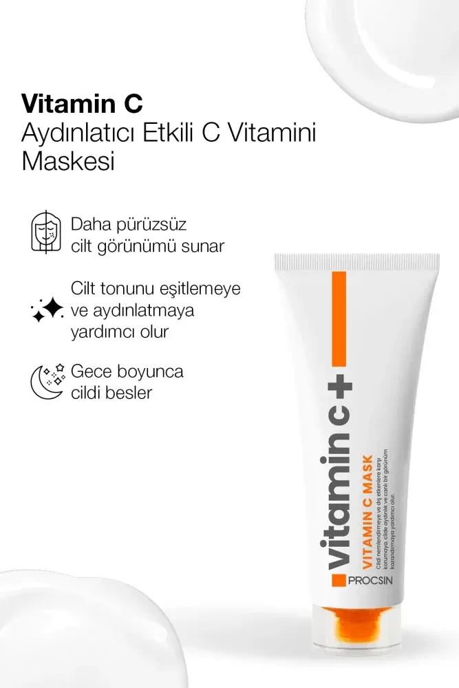 PROCSIN Aydınlatıcı Leke Karşıtı C Vitamini Maskesi 50 ML - PROCSIN (1)
