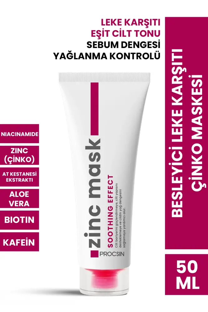 PROCSIN Besleyici Leke Karşıtı Çinko Maskesi 50 ML - 1