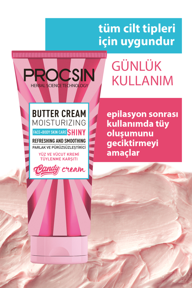 PROCSIN Butter Cream Tüy Azaltıcı ve Pürüzsüzlük Efekti Veren Günlük Nemlendirici 175 ML - 4