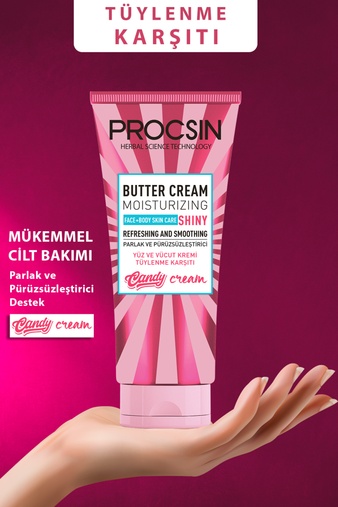 PROCSIN Butter Cream Tüy Azaltıcı ve Pürüzsüzlük Efekti Veren Günlük Nemlendirici 175 ML - 5