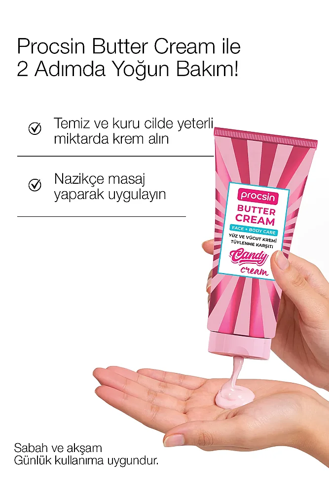 PROCSIN Butter Cream Tüy Azaltıcı ve Pürüzsüzlük Efekti Veren