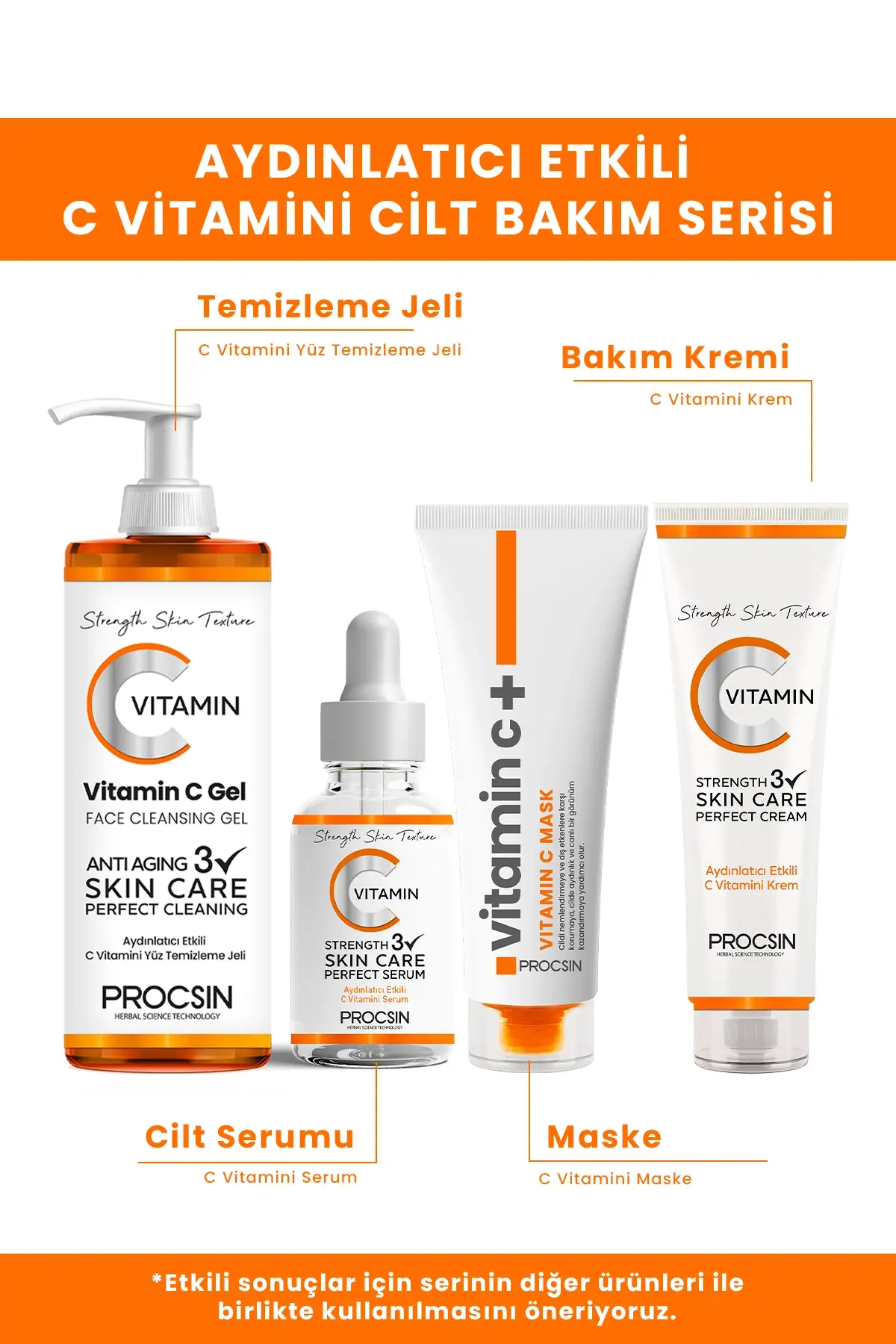 PROCSIN Vitamin C Facial Cleansing Gel 150 ML - 5