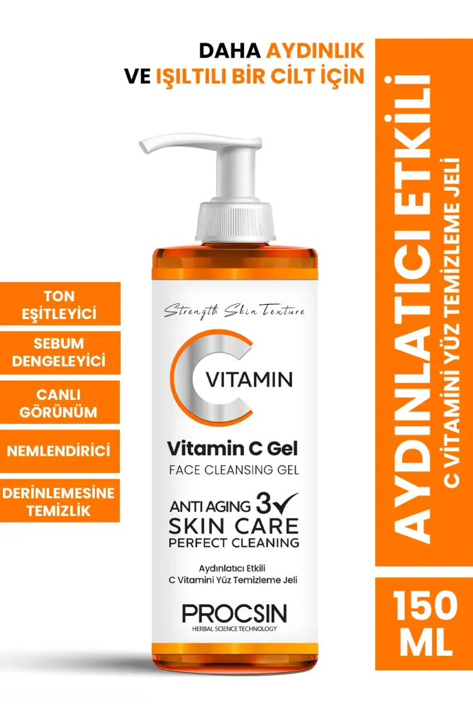 PROCSIN Vitamin C Facial Cleansing Gel 150 ML - 1