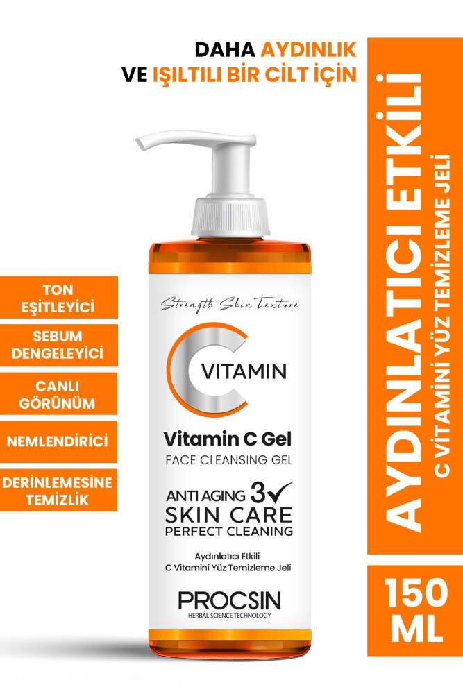 PROCSIN Vitamin C Facial Cleansing Gel 150 ML - PROCSIN