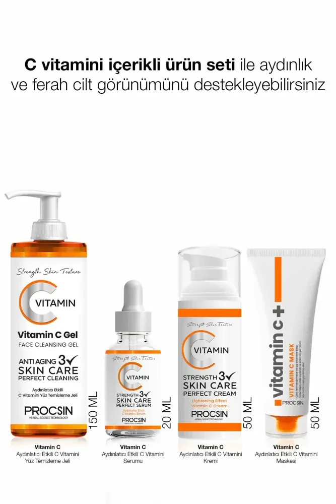 PROCSIN C Vitamini Aydınlatıcı ve Ton Eşitleyici Bakım Serumu 20ML - 8