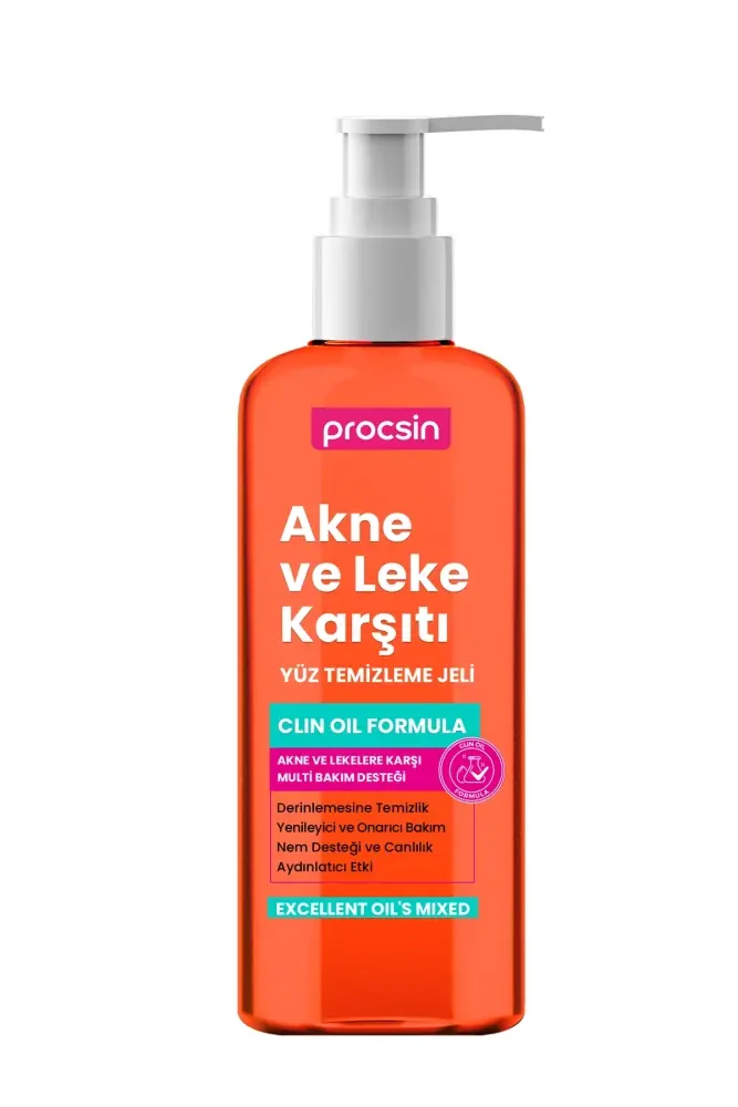 PROCSIN Clin Oil Akne ve Leke Karşıtı Temizleme Jeli 250 ML - 2