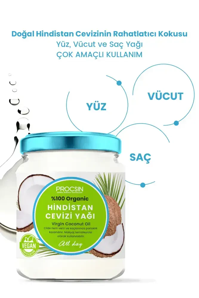 PROCSIN Coconut Oil 190 ML - 3