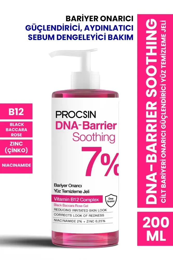 PROCSIN DNA-Barrier Soothing Cilt Bariyeri Onarıcı Güçlendirici Yüz Temizleme Jeli - PROCSIN