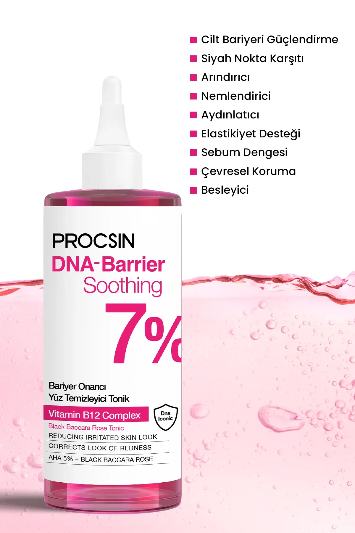 PROCSIN DNA-Barrier Soothing Cilt Bariyeri Onarıcı Güçlendirici Yüz Temizleyici Tonik - 4