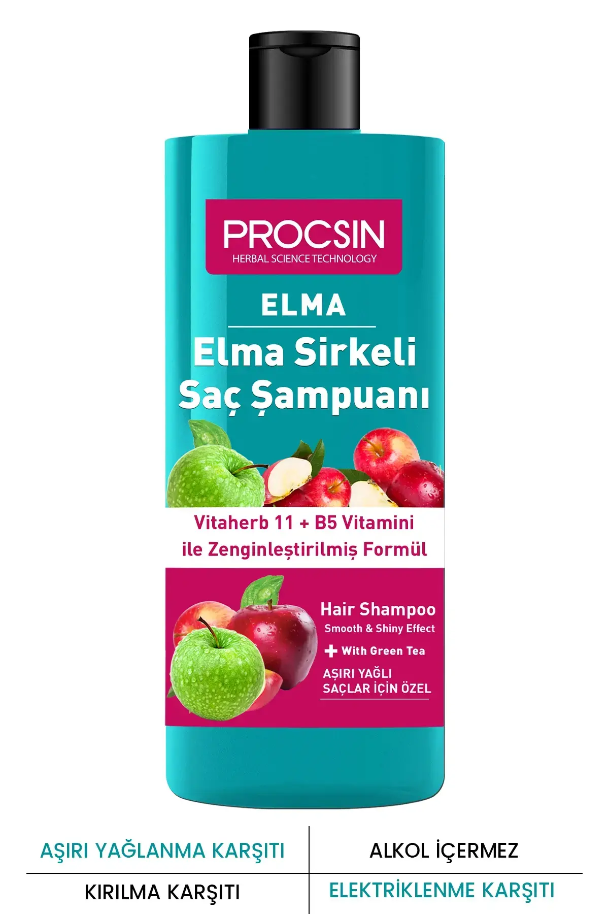 PROCSIN Aşırı Yağlanma Karşıtı Elma Sirkesi Şampuanı 300 ML - 1