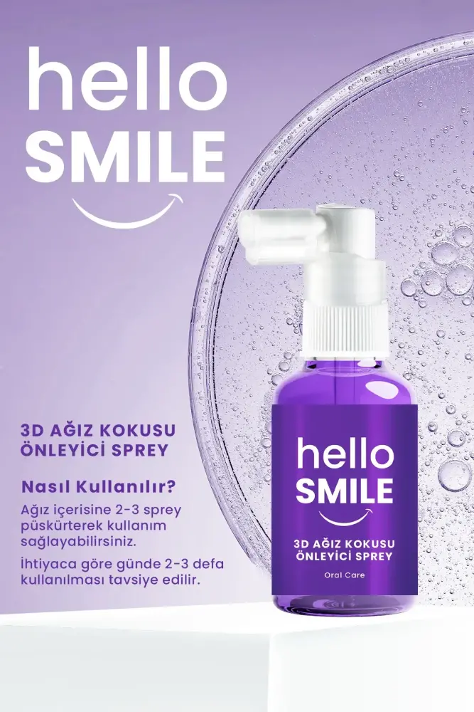 PROCSIN HELLO SMILE Anında Ferahlık 3D Ağız Koku Önleyici Sprey - 5