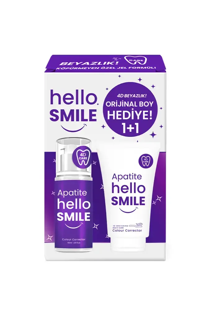 Apatite Hello Smile 4D Beyazlatıcı Diş Jeli Paketi - Apatite Hello Smile (1)