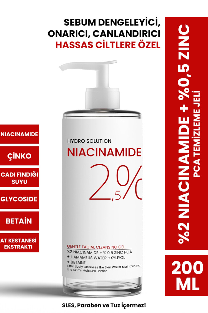 PROCSIN HYDRO SOLUTION %2 Niacinamide + %0,5 Zinc PCA Temizleme