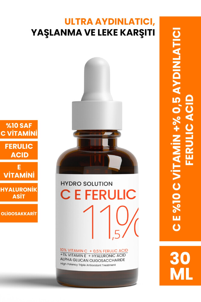 PROCSIN HYDRO SOLUTION C E 10% VITAMIN C + 0.5% Illuminator FERULIC ACID 30 ML - PROCSIN