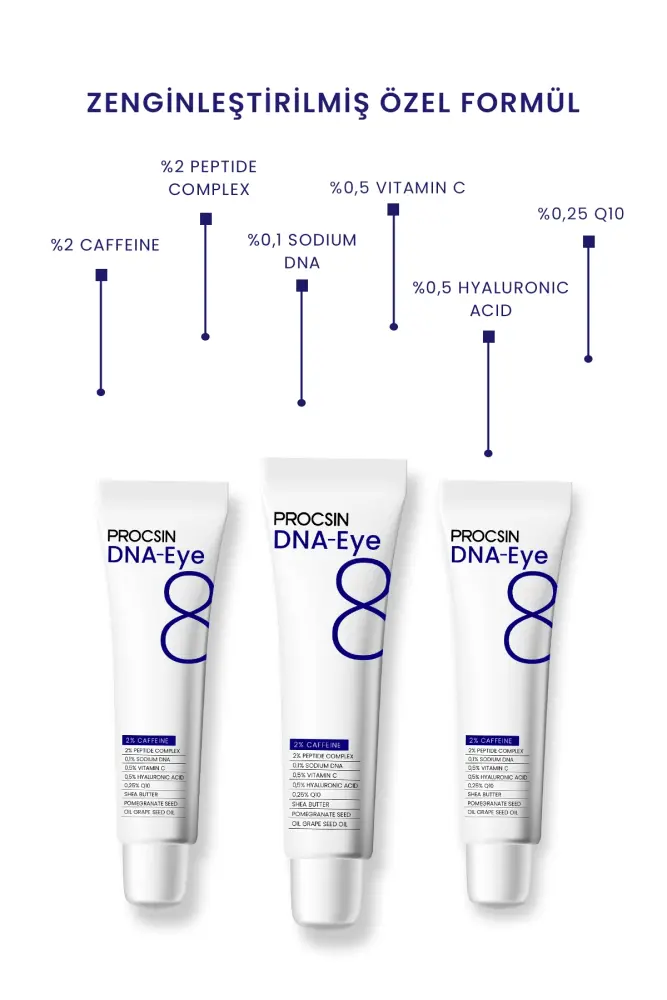 PROCSIN HYDRO SOLUTION DNA Eye Kırışıklık ve Mor Halkalara Karşı Göz Çevresi Yenileyici Krem 20 ML - 6