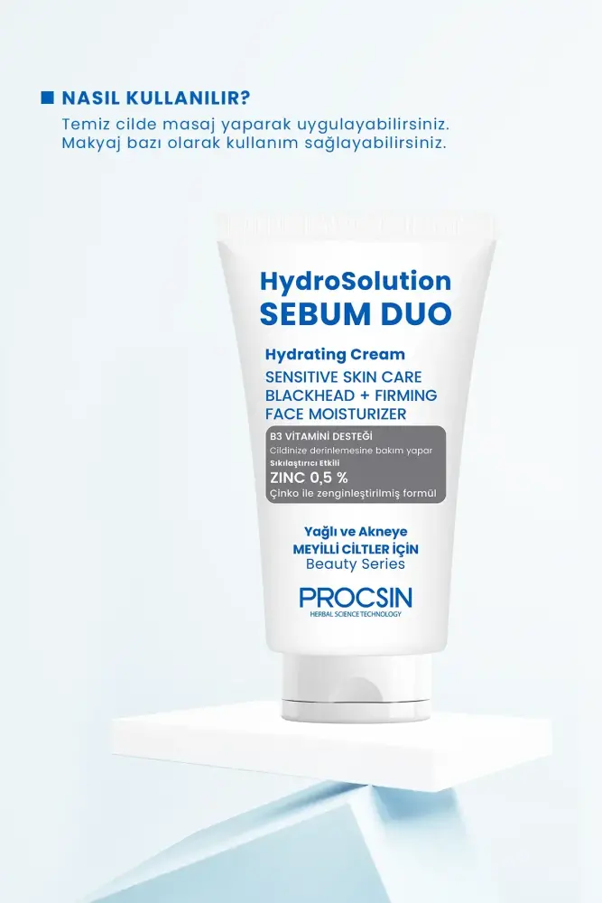 PROCSIN Hydrosolution Sebum Duo Cream 50 ML - Thumbnail