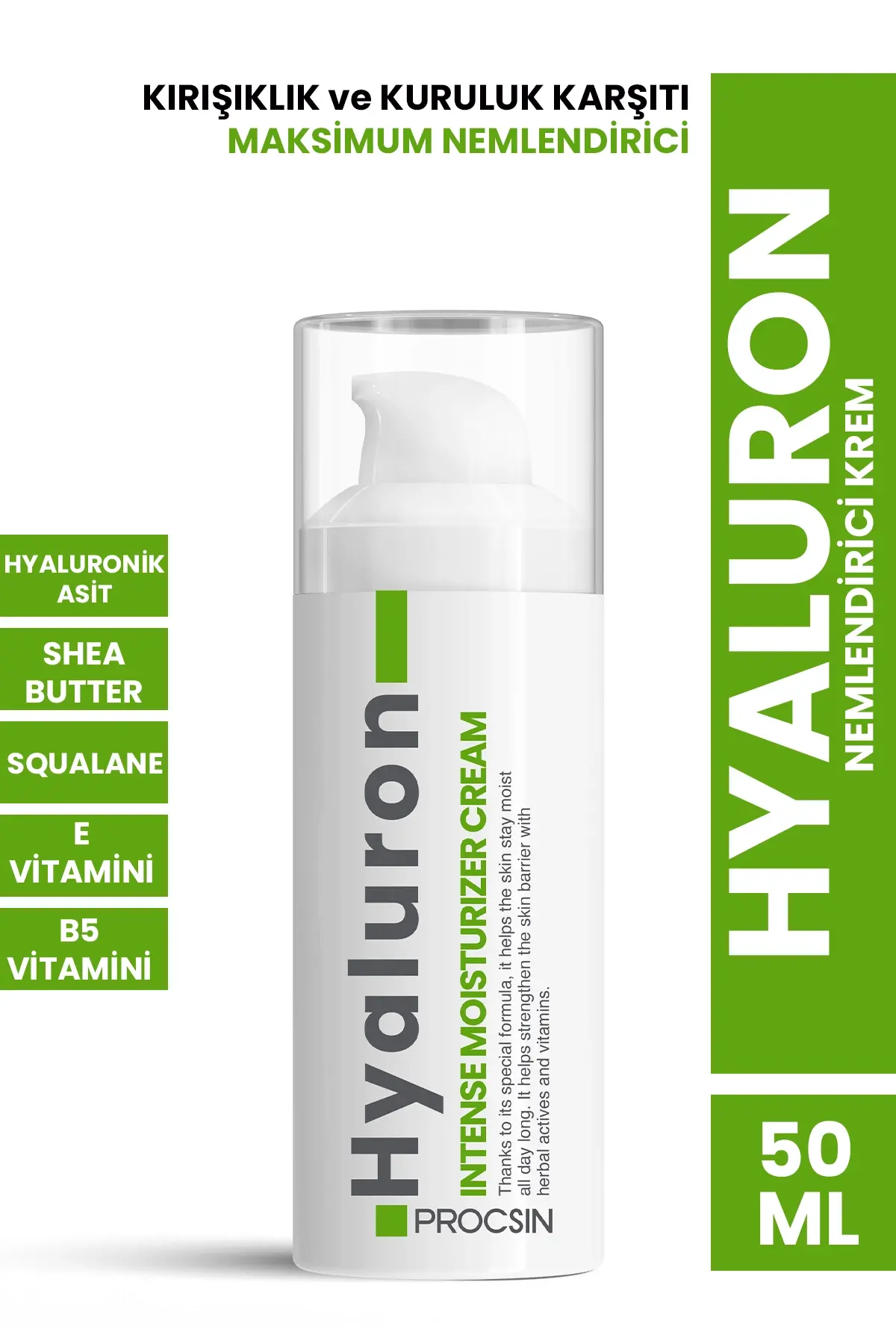 PROCSIN Hyoluron Mousturizing Cream 50 ML - 1