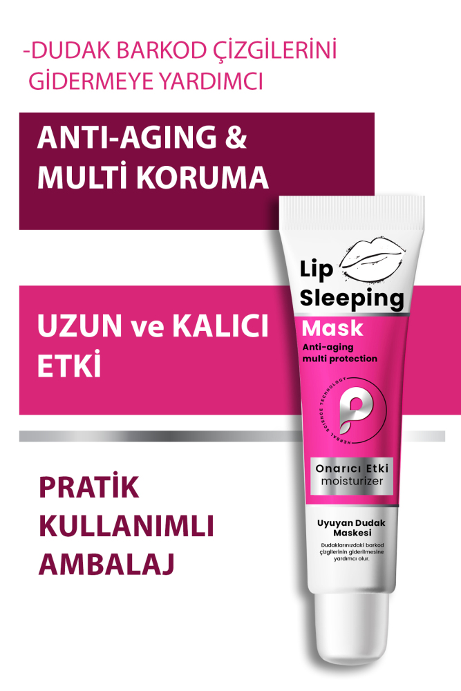 PROCSIN Nemlendirici ve Onarıcı Dudak Maskesi Lip Sleeping Mask 15 ML - 1