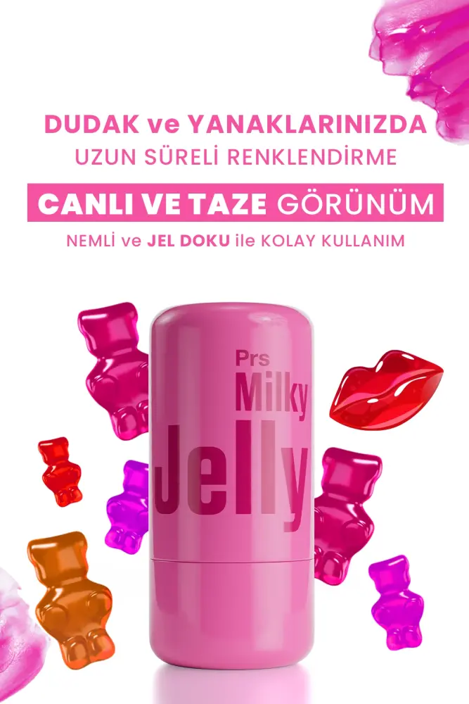 PROCSIN Milky Jelly Doğal Görünüm Dudak ve Yanak Renklendirici Allık Pembe (Pink) 5 GR - 2