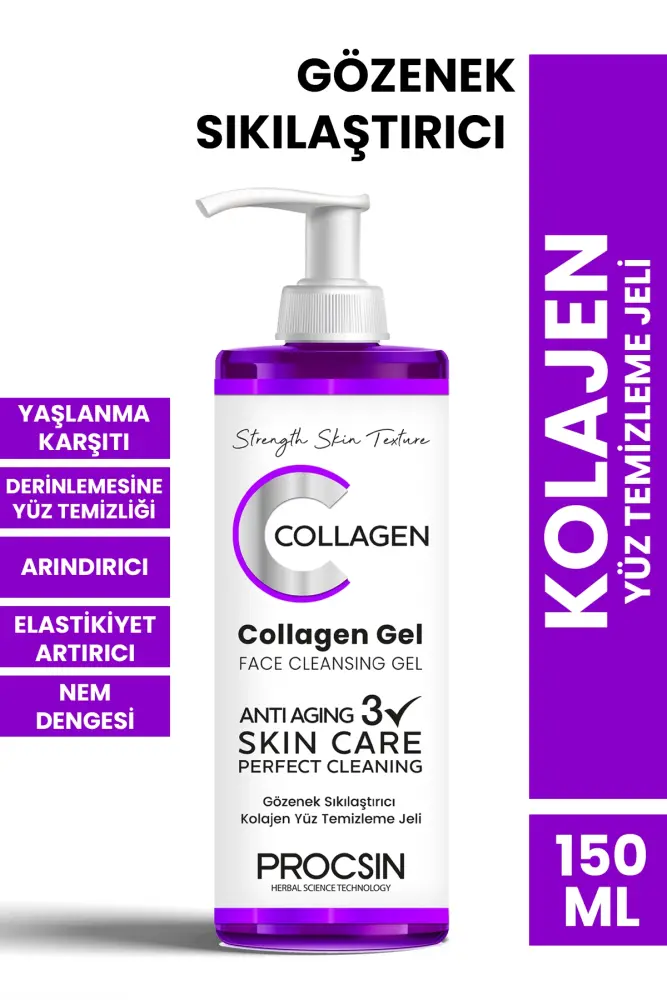 PROCSIN Pore Tightening Collagen Facial Cleansing Gel 150 ML - 1