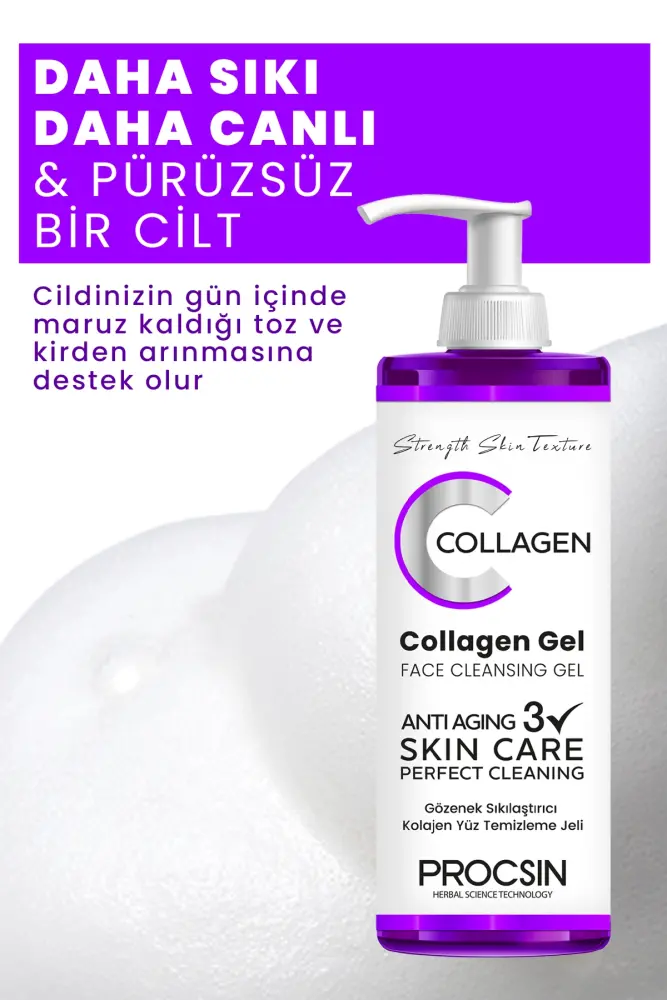 PROCSIN Pore Tightening Collagen Facial Cleansing Gel 150 ML - 2