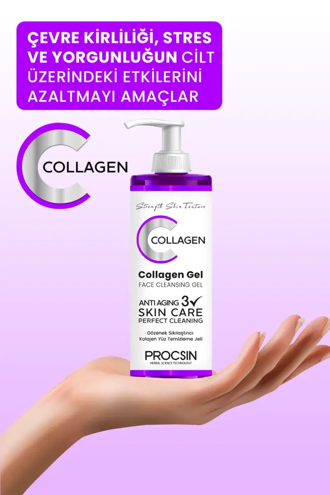 PROCSIN Pore Tightening Collagen Facial Cleansing Gel 150 ML - 3